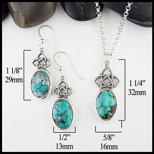 Starlight Turquoise set in sterling silver