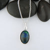 Custom Azurite drip pendant