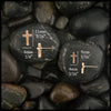 size 11mm 7/26" length and 6mm 1/4" width for large and 9mm 5/16" length and 4mm 3/16" width for small 