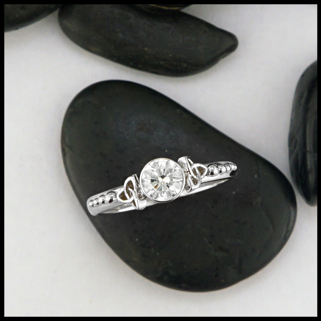 trinity knot engagement ring