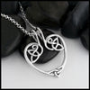 heart knot pendant 