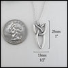 length 25mm 1" width 13mm 1/2"
