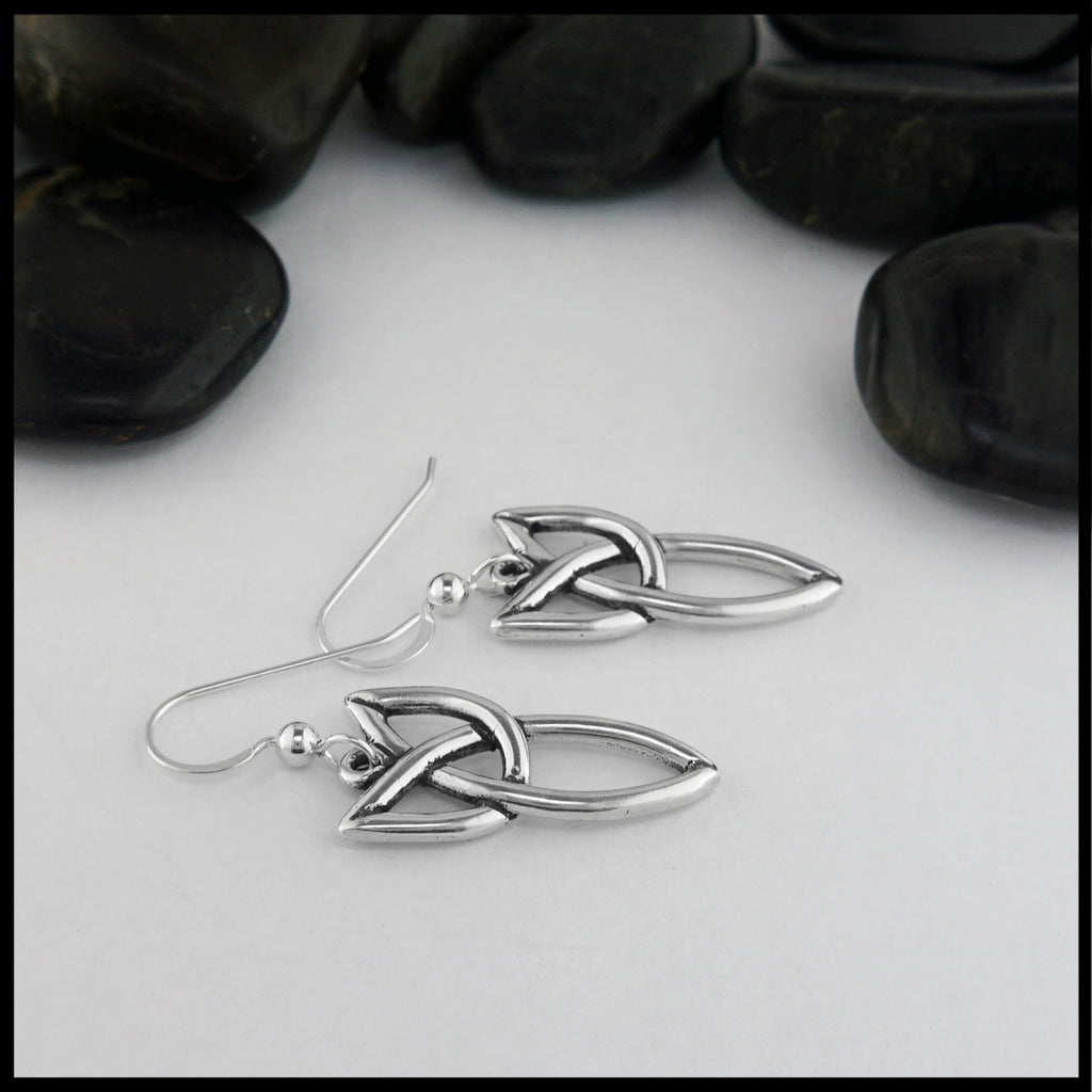 side view of earrings 