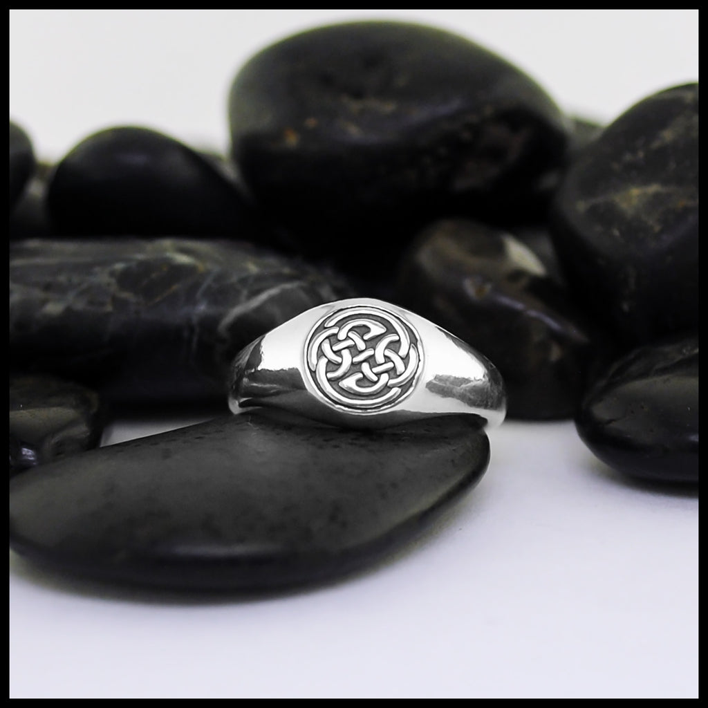Ring propped on a rock