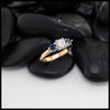 Rose Gold Diamond and Sapphire Ring