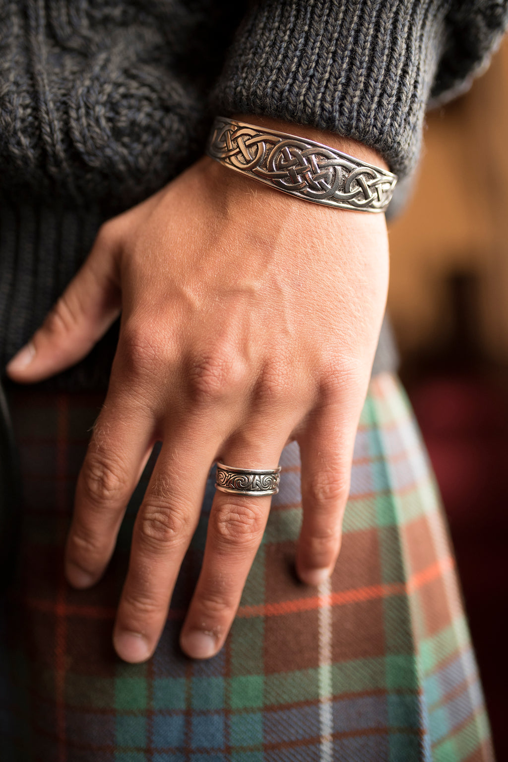 Celtic Dal Riada Knot Ring in Sterling Silver