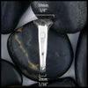 Top band 10mm 3/8" Bottom band 2mm 1/16"