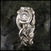 Open Celtic Knot Diamond Bezel Wedding Set