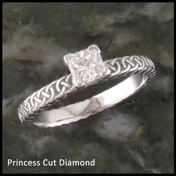 Josephine's Knot Celtic Diamond Engagement Band