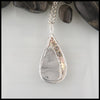 Reverse view of Custom Opal Pendant in Sterling Silver & Gold