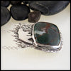 Sterling Silver Bear and Salmon Pendant