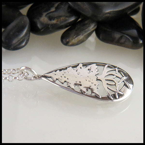 Silver Celtic Pine Tree