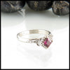 Trinity Knot Garnet Engagement Ring