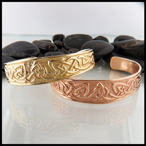 Celtic Trinity Bracelet in Rose Gold