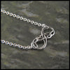 Infinity Knot pendant in Sterling Silver custom designed by Walker Metalsmiths