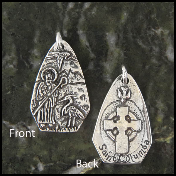 Saint Columba pendant in Sterling Silver