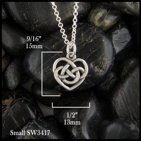 small robins heart pendant