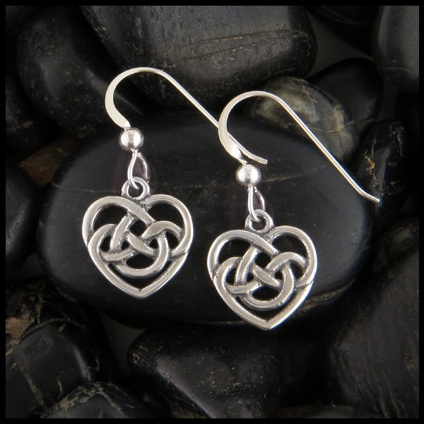 Robins heart earrings