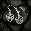 Robins heart earrings