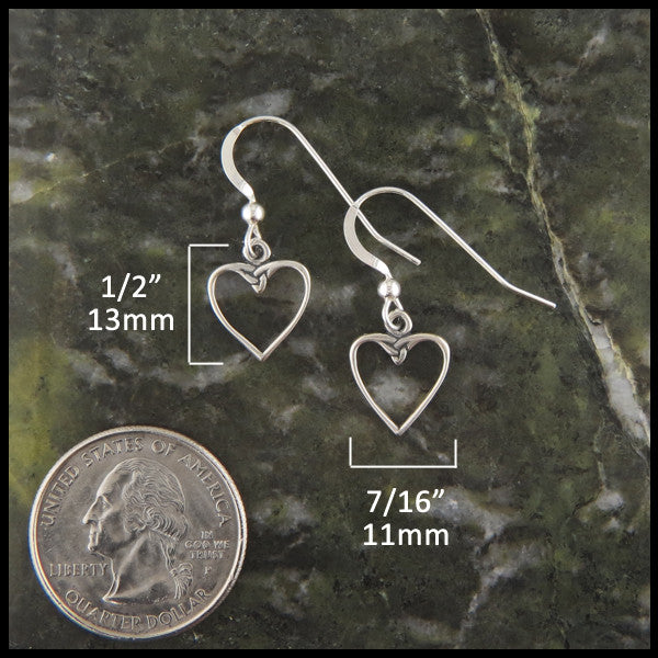 Earrings measure 1/2" by 7/16"