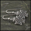 Celtic Knot Cross drop earrings in Sterling Silver