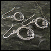 Claddagh Earrings in Sterling Silver
