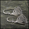 Triskele Drop earrings in Sterling Silver