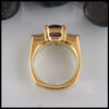 Profile view of Purple Spinel ring