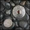 Wheel of Life Sterling Silver brooch with gemstones