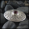 Wheel of Life Sterling Silver brooch with gemstones