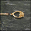 Irish Claddagh Pendant Necklace in 14K Gold handcrafted by Walker Metalsmiths