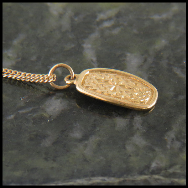 Maura's knot pendant in 14K Yellow, Rose and White Gold