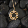 Josephine's Knot, Lover's Knot, pendant in 14K Gold with Diamonds