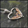 Sterling Silver and Gold Celtic pendant set with Gemstones
