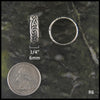 Spiral Knot Celtic Ring Band in Sterling Silver