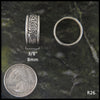 Spiral Knot Celtic Ring Band in Sterling Silver