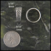 Heart Knot Tapered Ring in Sterling Silver designed by Walker Metalsmiths