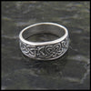 Heart Knot Tapered Ring in Sterling Silver handcrafted by Walker Metalsmiths 