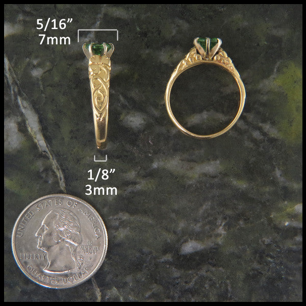 Shamrock Celtic Knot Ring in 14K Gold