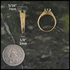 Shamrock Celtic Knot Ring in 14K Gold