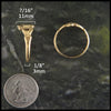 Simple Celtic Claddagh Ring in 14K Gold