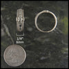 Claddagh cross ring measures 6mm