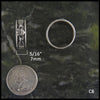 Walker Metalsmiths Celtic Claddagh Band Ring C8 measures 7mm