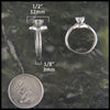 Triquetra Interlocking Engagement Ring Wedding Set