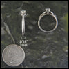 Simple Triquetra Engagement Ring Solitaire with Diamond