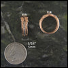 Three Piece Celtic Knot Engagement Ring and Wedding Band 