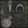 Cathedral Triquetra Diamond Celtic Engagement Ring