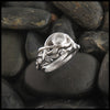 Open Celtic Knot Diamond Bezel Wedding Set