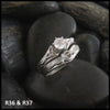 Trinity Knot Celtic Diamond Wedding Set