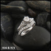 Trinity Knot Celtic Diamond Wedding Set
